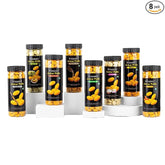 Roasted Jowar Puffs Assorted Pack, 50g x 8 Healthy Slow Roasted Tasty Snacks | Millet Snack | 100% Veg | Gluten Free, No added Sugar, No Trans-Fat | Pack of 8