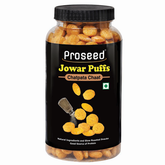 Jowar Puffs Chatpata Chat, 150g Healthy Slow Roasted Tasty Snacks | Millet Snack | 100% Veg | Gluten Free, No added Sugar, No Trans-Fat | Pack of 1