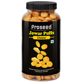 Jowar Puffs Cheese, 150g Healthy Slow Roasted Tasty Snacks | Millet Snack | 100% Veg | Gluten Free | No added Sugar | No Trans-Fat | Pack of 1