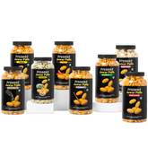 Roasted Jowar Puffs Assorted Pack, 150g x 8 Healthy Slow Roasted Tasty Snacks | Millet Snack | 100% Veg | Gluten Free, No added Sugar, No Trans-Fat | Pack of 8